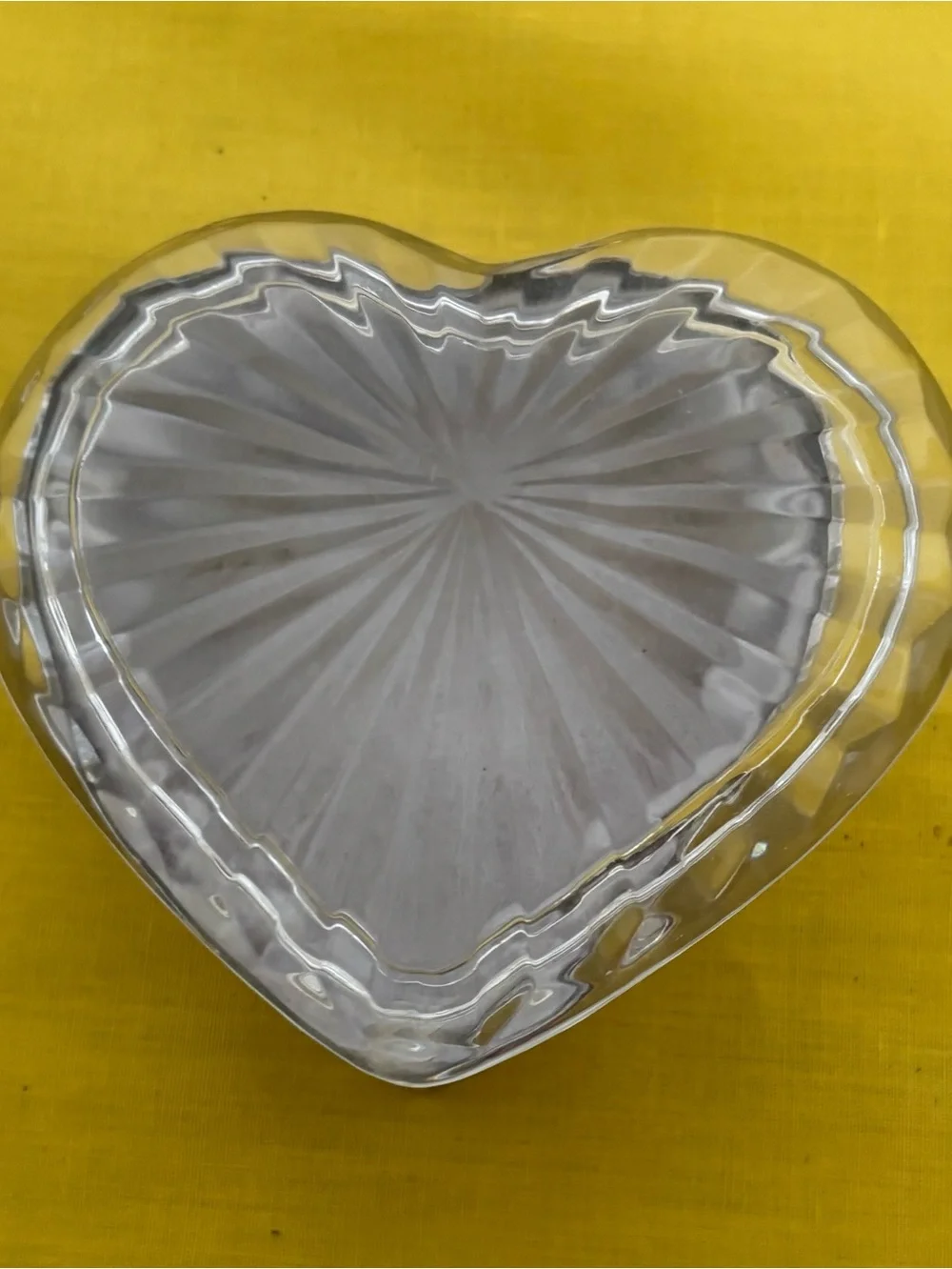 Vintage silver, and glass top trinket box